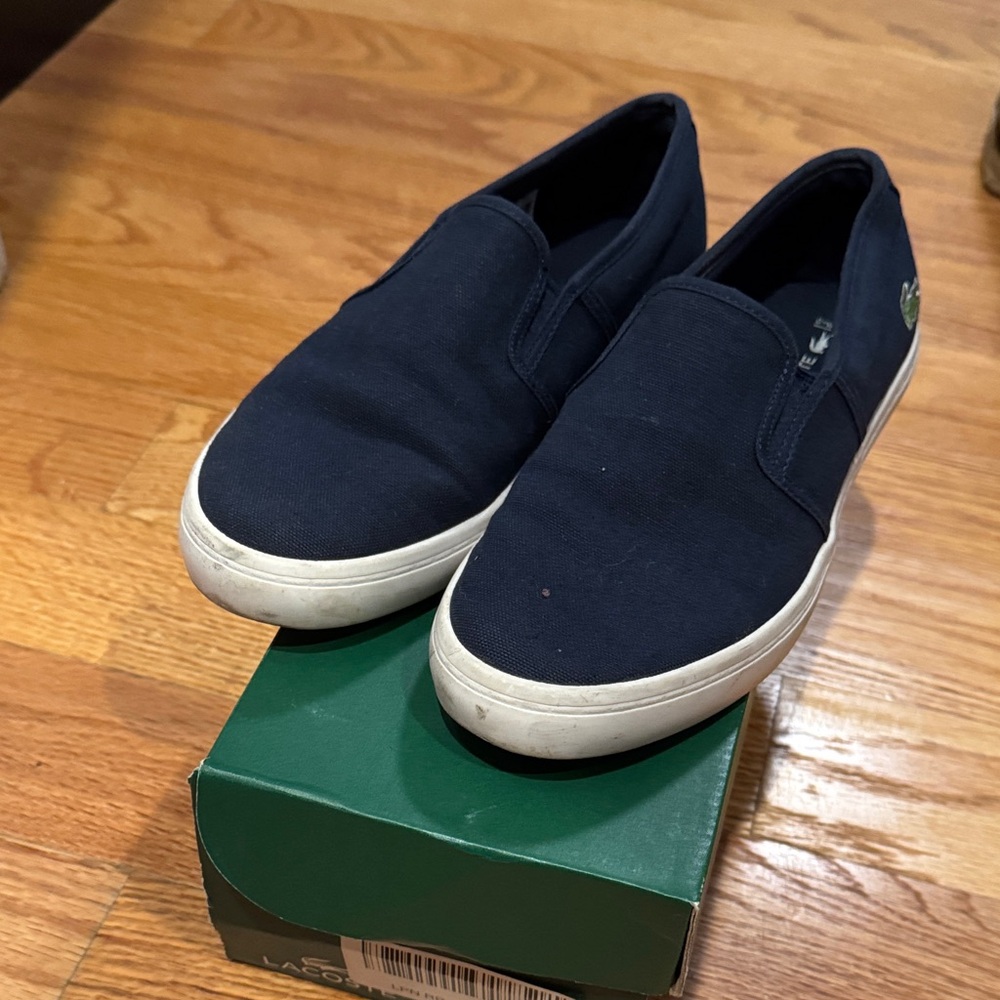 Lacoste Marice Dark Blue Slip-On Loafers